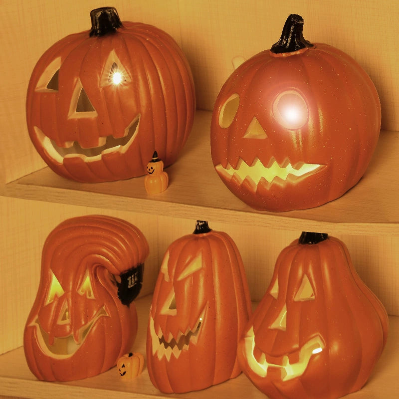 Big Pumpkin Lights Halloween Decorations Decoration Scene Layout Shopping Mall Pile Head Art Gallery Party Supplies Door Light-Emitting