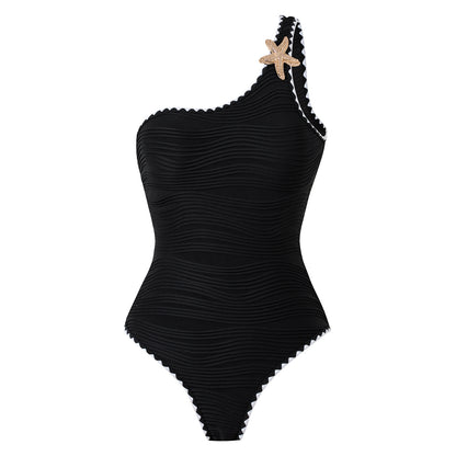 Swimwear White 2 Piece Strapless Swimsuit for Women Sexy Bandeau Backless Bikini Set Lace-up Patchwork Bathing Suit 2025 New