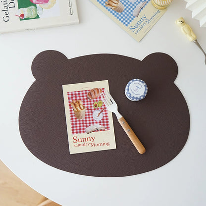 Children's Household Placemat Waterproof Oil-Proof Anti-Scald Insulated Table Mats