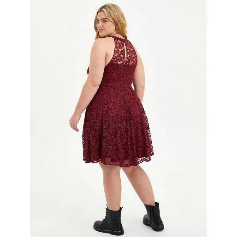 Casual Lace Sleeveless Day Dress