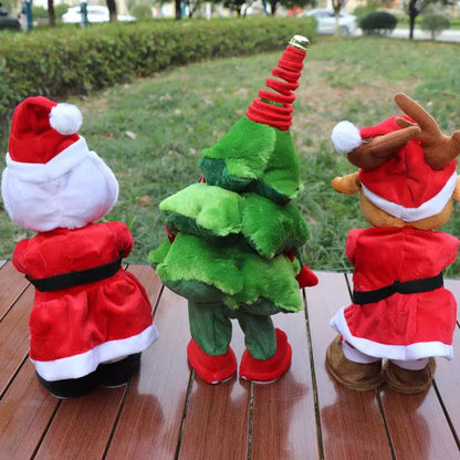 Tiktok Cross-Border Singing and Dancing Christmas Tree Doll Electric Stuffed Toy Creative Christmas Gift