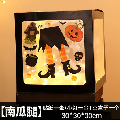 Big Pumpkin Lights Halloween Decorations Decoration Scene Layout Shopping Mall Pile Head Art Gallery Party Supplies Door Light-Emitting