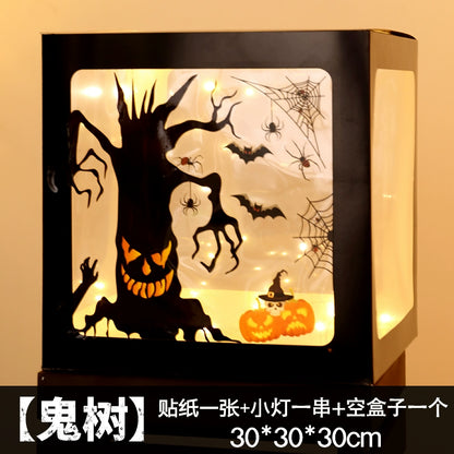 Big Pumpkin Lights Halloween Decorations Decoration Scene Layout Shopping Mall Pile Head Art Gallery Party Supplies Door Light-Emitting