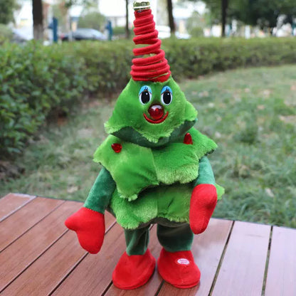 Tiktok Cross-Border Singing and Dancing Christmas Tree Doll Electric Stuffed Toy Creative Christmas Gift