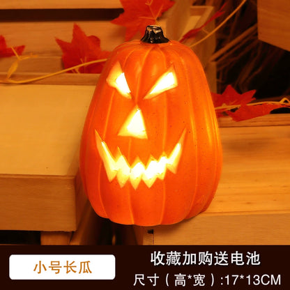 Big Pumpkin Lights Halloween Decorations Decoration Scene Layout Shopping Mall Pile Head Art Gallery Party Supplies Door Light-Emitting