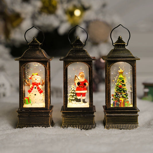 Christmas Gift Small Gifts for Children Santa Tree Small Night Lamp Ornament Decoration Creative Gift Box.