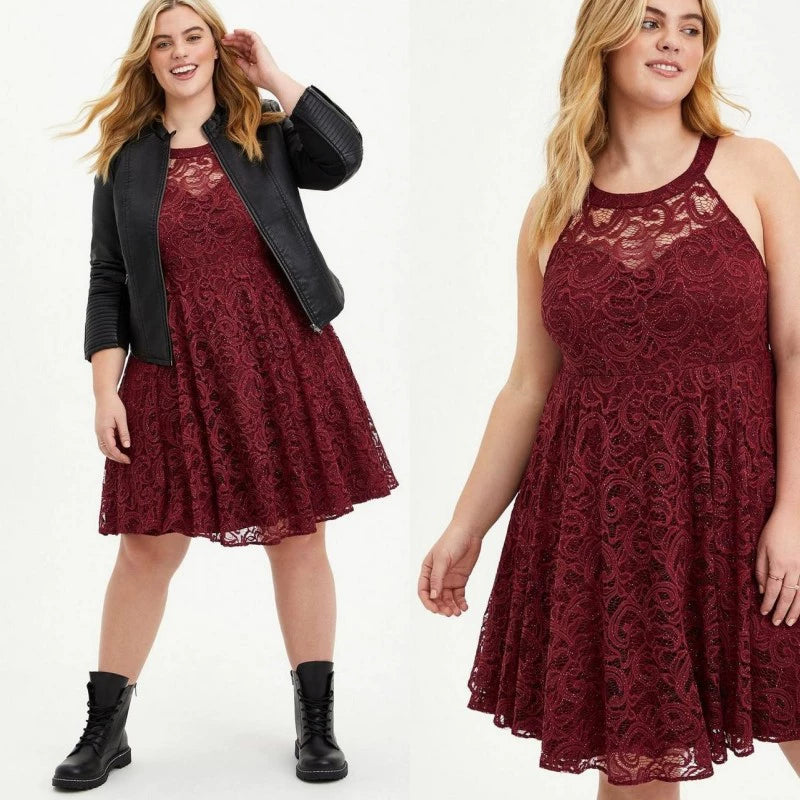 Casual Lace Sleeveless Day Dress