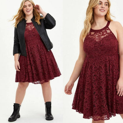 Casual Lace Sleeveless Day Dress