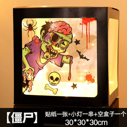 Big Pumpkin Lights Halloween Decorations Decoration Scene Layout Shopping Mall Pile Head Art Gallery Party Supplies Door Light-Emitting