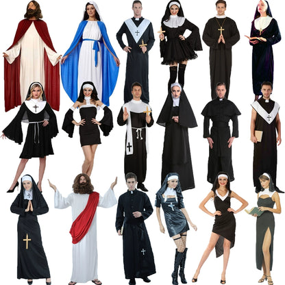 Christmas Priest Priest Caesar Drama Costume Cos Children's Nun Virgin Mary Show Clothes