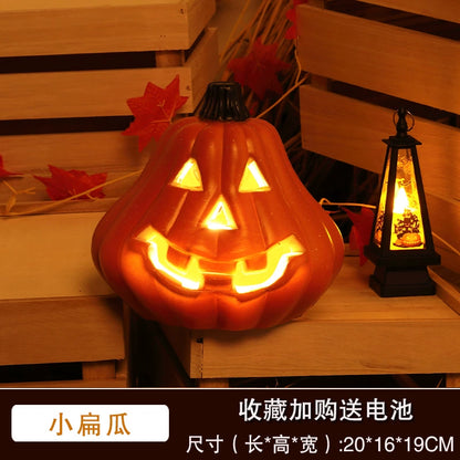 Big Pumpkin Lights Halloween Decorations Decoration Scene Layout Shopping Mall Pile Head Art Gallery Party Supplies Door Light-Emitting