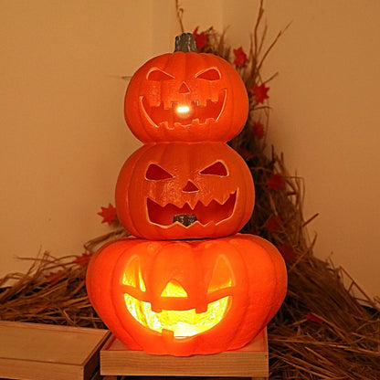 Big Pumpkin Lights Halloween Decorations Decoration Scene Layout Shopping Mall Pile Head Art Gallery Party Supplies Door Light-Emitting