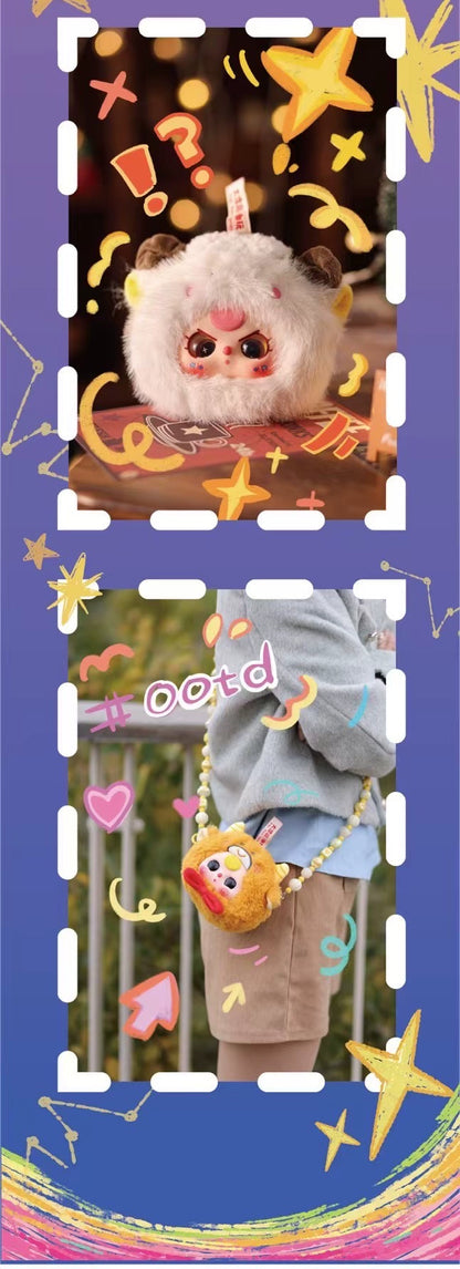 Baby Three Twelve Constellations Plush Blind Box Tide Bag Decorative Pendant Mystery Box Kawaii Doll Surprise Toy Christmas Gift