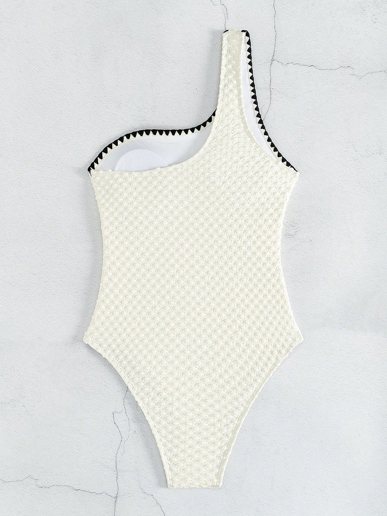 Swimwear White 2 Piece Strapless Swimsuit for Women Sexy Bandeau Backless Bikini Set Lace-up Patchwork Bathing Suit 2025 New
