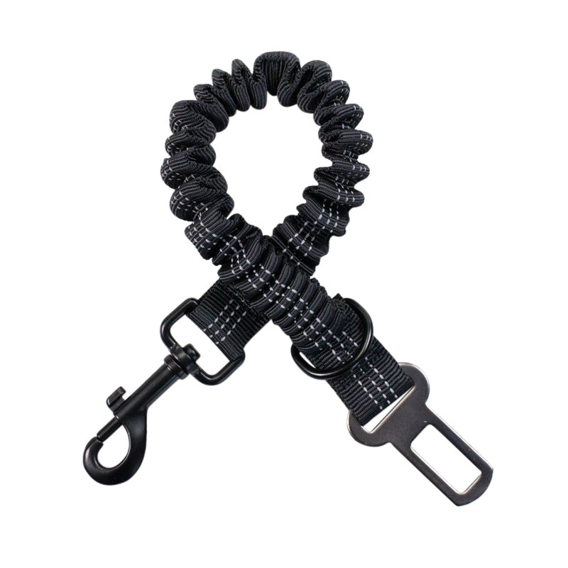Dog Car Seat Belt Dog Seat Belt Leash Vehicle Belt Adjustable Cushioning Elastic Reflective Safety Rope for Dogs Cat