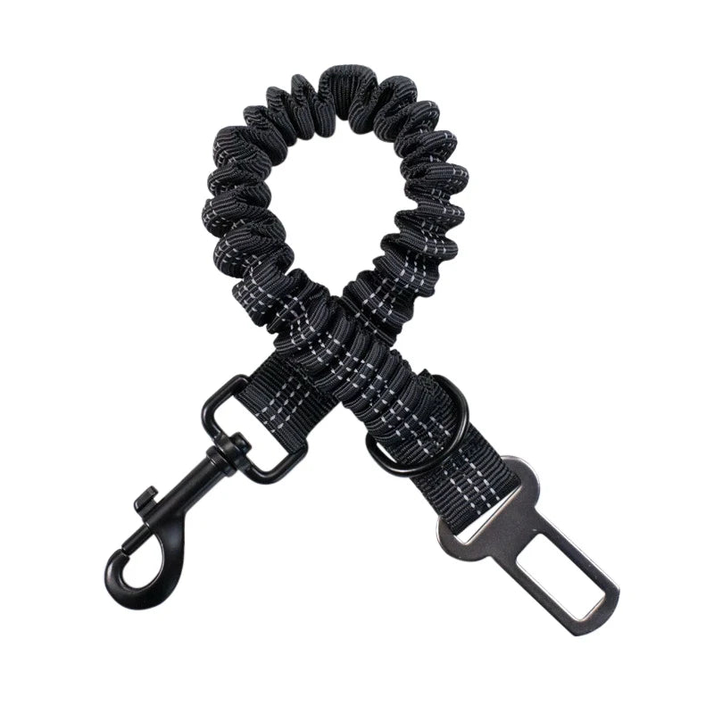 Dog Car Seat Belt Dog Seat Belt Leash Vehicle Belt Adjustable Cushioning Elastic Reflective Safety Rope for Dogs Cat