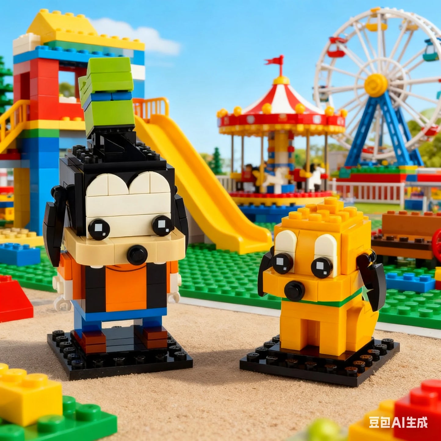 Lego Block Square Head Series 40367 40378 40421 40443 Statue of Liberty Square Children's Toy Gifts