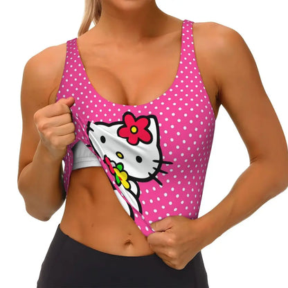 EtherealBe Hello Kitty Sports Bra for Women