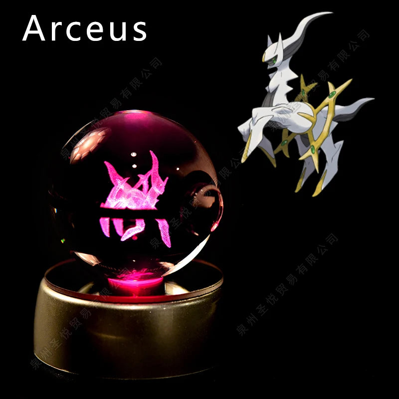 EtherealBe Pokemon 3D Crystal Ball Night Light