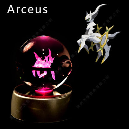 EtherealBe Pokemon 3D Crystal Ball Night Light