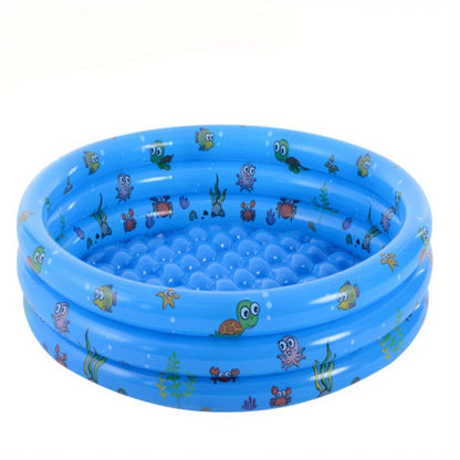 100Cm three-ring round inflatable ball pool for infants and children, swimming pool, paddling pool, sand pool