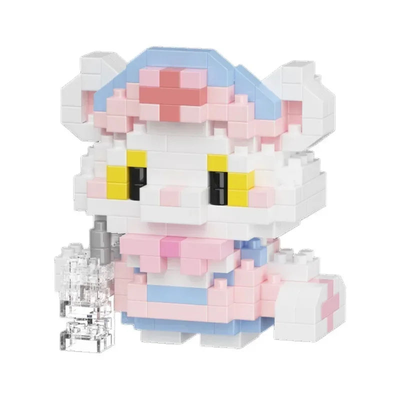 Animal Small Particle Cat Mini Building Block DIY Assembly Brick Set Educational Toy for Children 6 To 10 Year Birthday Gift Toy