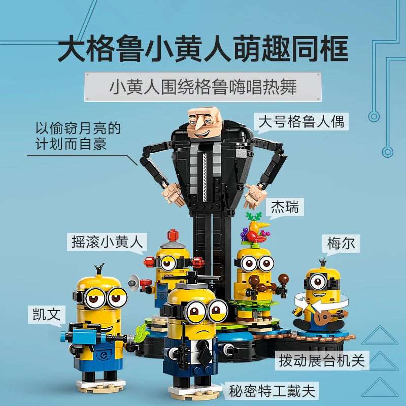Lego Minions 75582 Build Minions for Boys and Girls Educational Children's Day Gift Toy Building Blocks