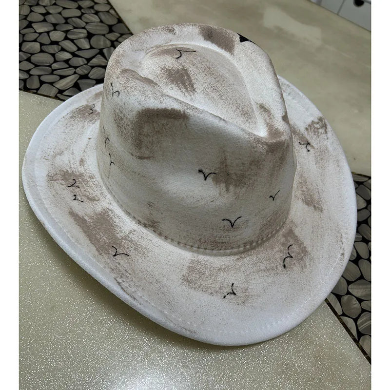 EtherealBe Halloween Cowboy Hat for Adults - Spooky Style