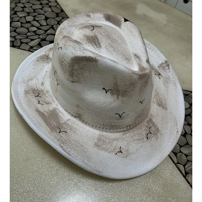 EtherealBe Halloween Cowboy Hat for Adults - Spooky Style