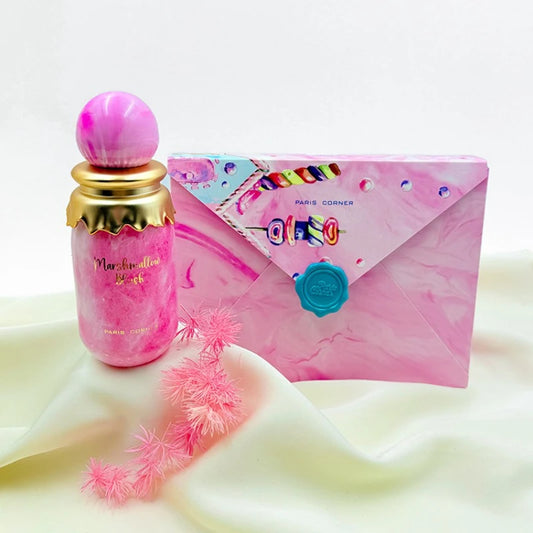 100ml Unisex Perfume Sweet Marshmallow Fruity Scent with Warm Musk Candy Notes for Girls Daily Wear Long Lasting Fragrance