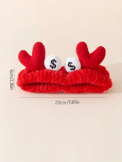 Creative Face Wash Hair Band Cute Cartoon Crab Headband Cute Funny Hair Hoop