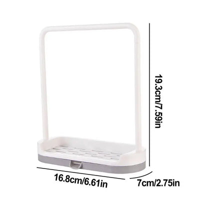 Kitchen Sink Storage Rack Dish Cloth Hanger Towel Organizer Holders Sponge Drain Shelf with Drain Tray household Gadgets