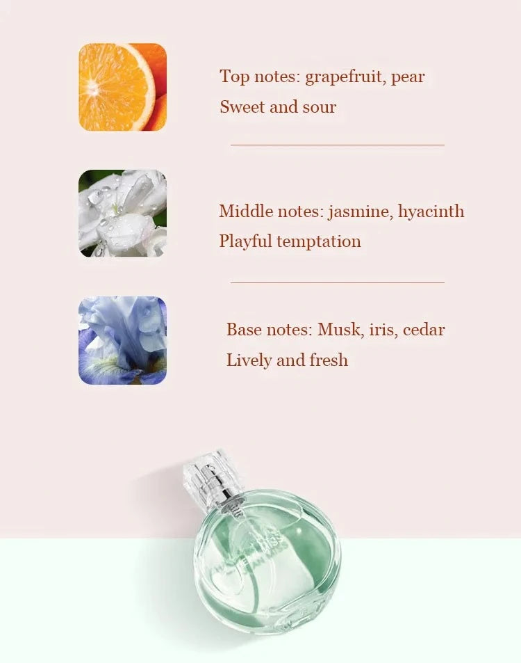 Romantic Floral Perfume for Women 100ml Light Glamour Fragrance Body Spray Long Lasting Scent for Date & Encounter