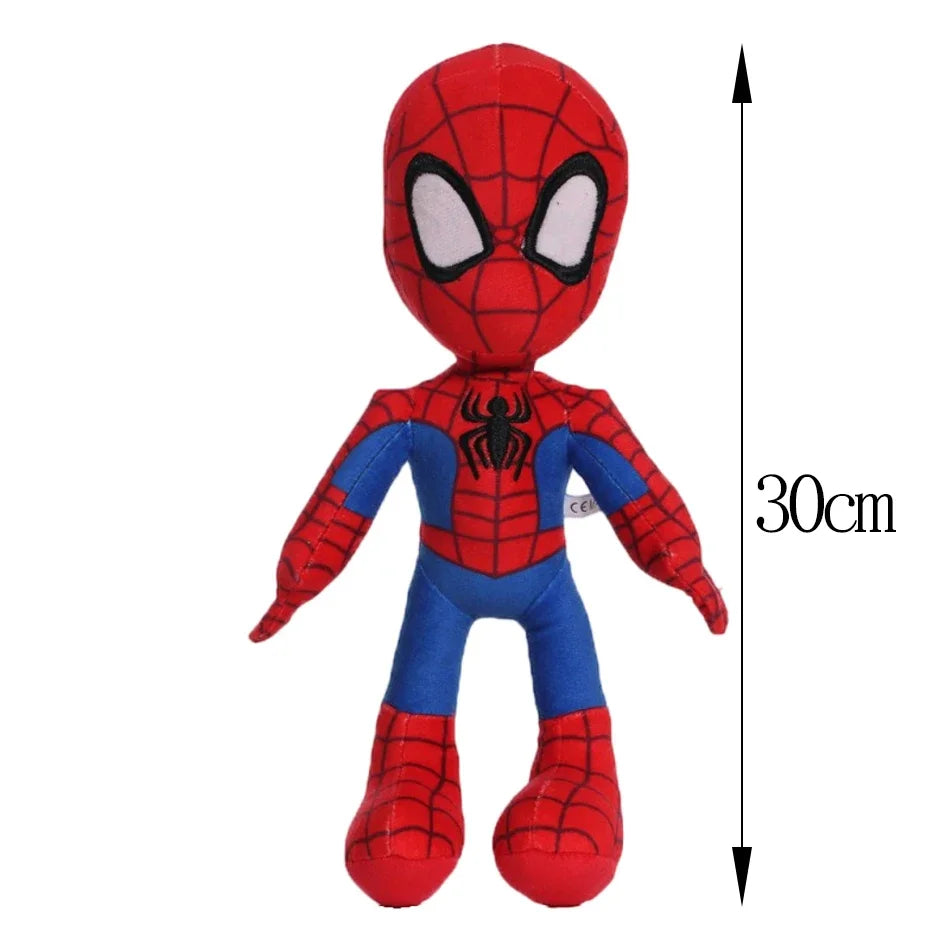 Anime 30cm Disney Marvel Spiderman Plush Toys Soft Stuffed Cartoon Stuffed Doll Boy Cloth Pillow Kid birthday Christmas Gift