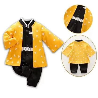 Baby Anime Clothes Newborn Cotton Rompers Training Outfit Infant Kids Halloween Cartoon Cosplay Costume Jumpsuit