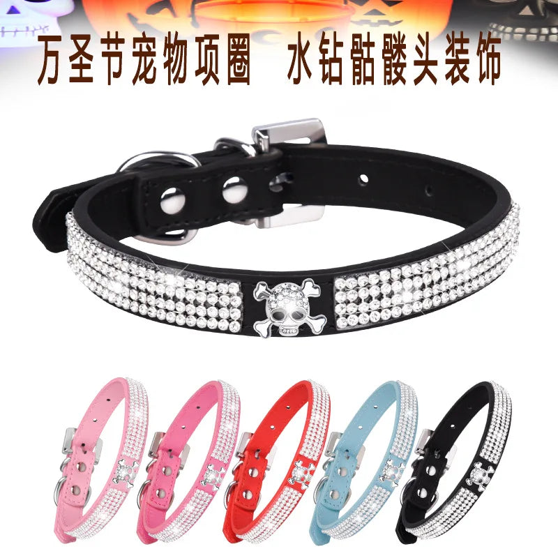 Halloween Cat Collars Adjustable Pet Collar Dog Necklace Kitten Puppy Pendant Pet Products Cat Accessories Halloween Decoration