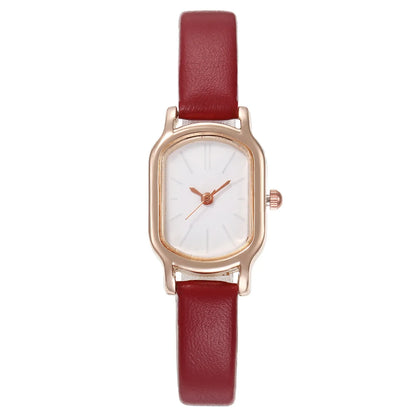 Women's Simple Vintage Watches for Women Dial Wristwatch Leather Strap Wrist Watch High Quality Ladies Casual Bracelet Watches