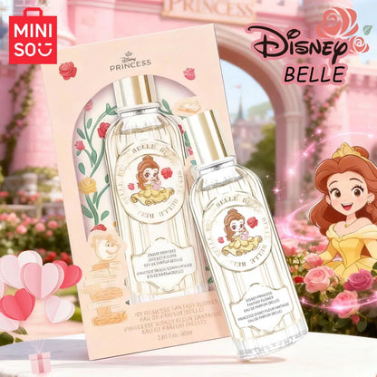 MINISO & DISNEY BELLE Women Perfume Original Luxury Floral Fragrance For Woman Spray 60ML Girl Birthday Present Children Gift