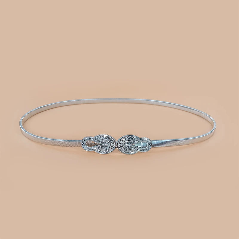 Fashion Gold Chain Belt Female Waist Adjustable Desinger Belts For Women High Quality Luxury Brand Punk Metal Dress Waistband