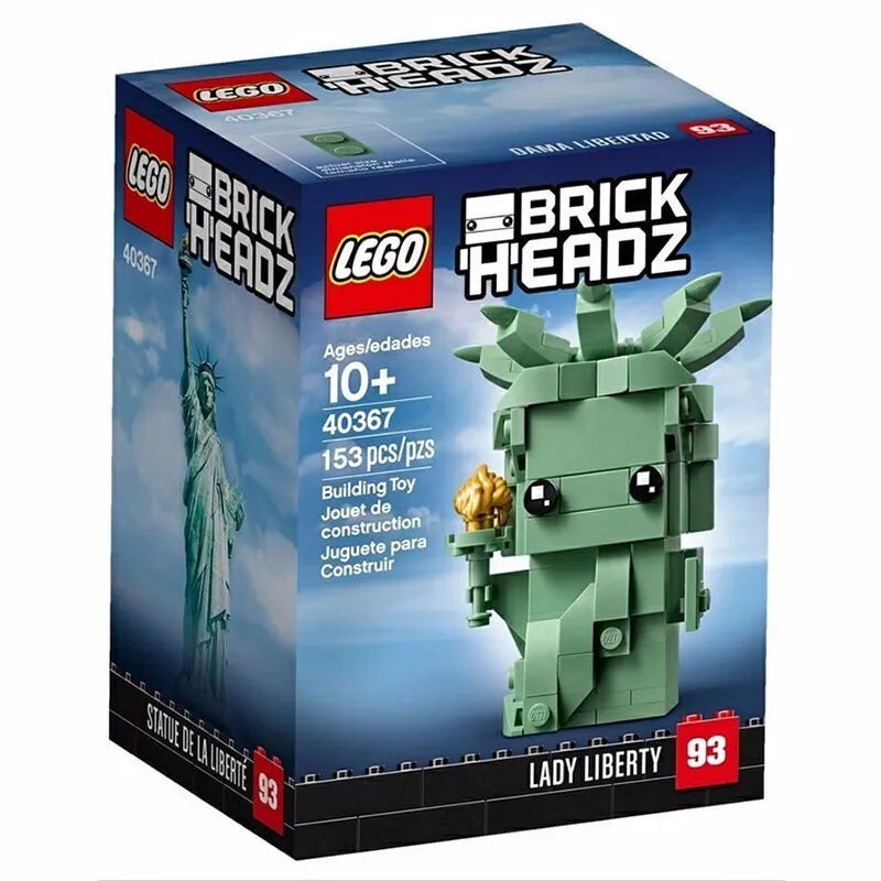 Lego Block Square Head Series 40367 40378 40421 40443 Statue of Liberty Square Children's Toy Gifts