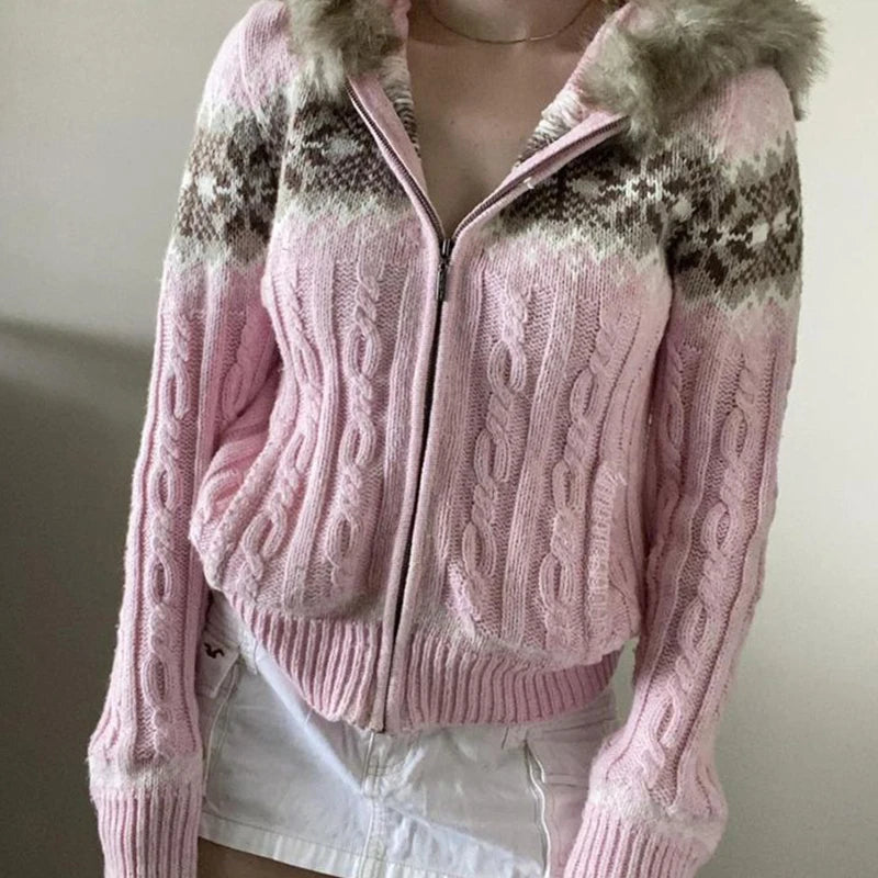 NEW Fall Winter Sweater Casual Slim Fit Chic Solid Color Ribbon Decoration One-shoulder Pullover Y2K Harajuku Womens Streetwear