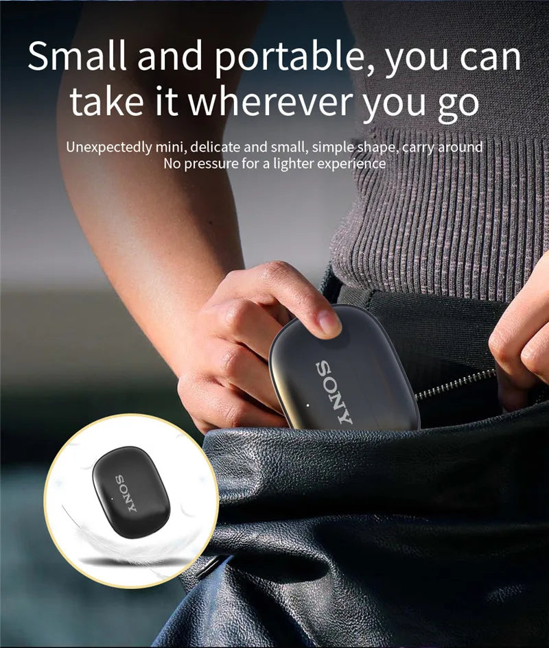 Sony True Wireless Bluetooth Earphones & Headphones In-ear Earplugs Waterproof Fitness Motion Music Hedset Flip Cover Earphone