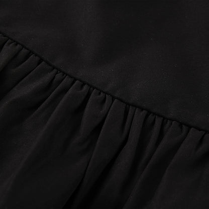 Women s Pleated High Waist Mini Skirt Solid Color Ruffle A-Line Skirt with Criss Cross Tie Up Detail