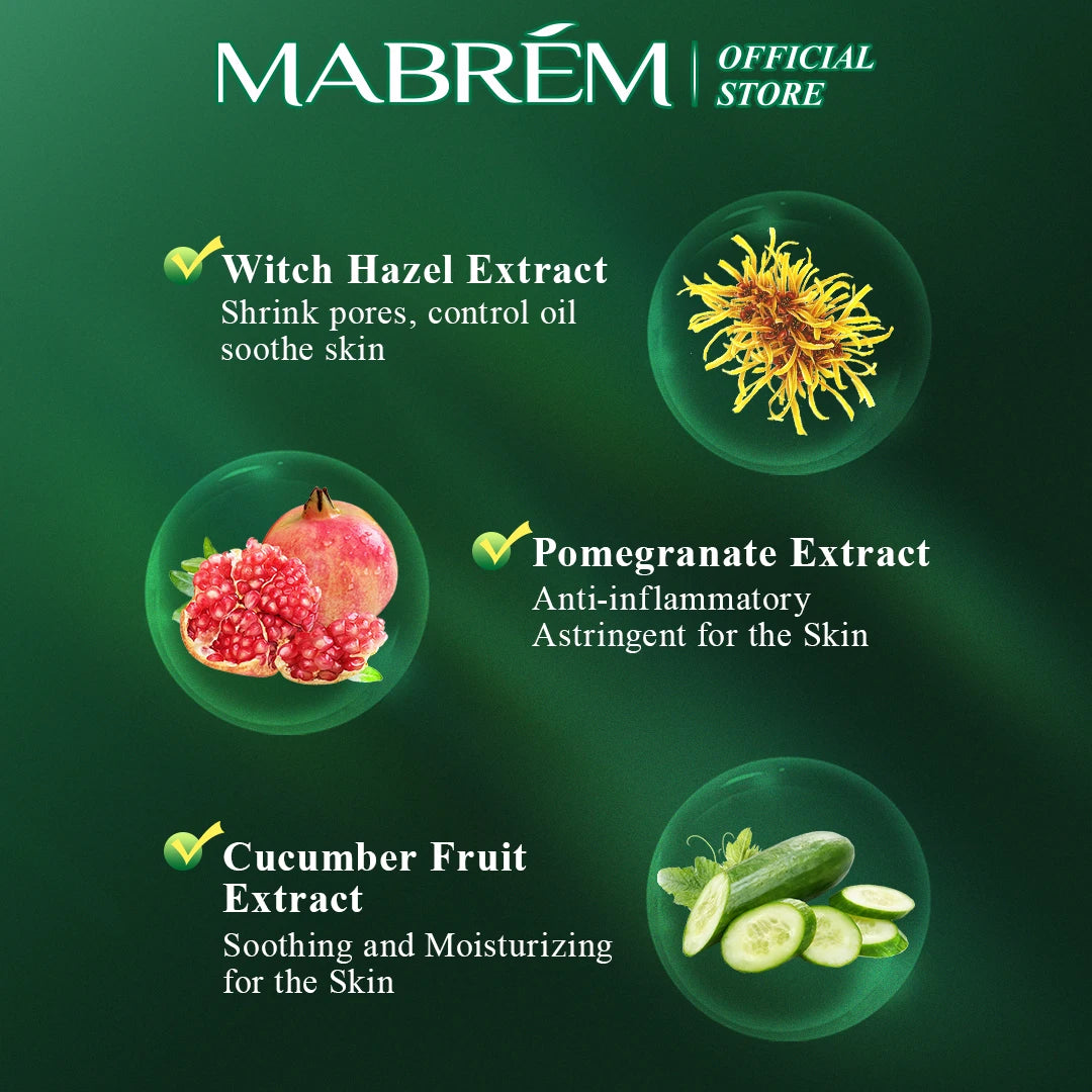 MABREM Pomegranate Fine Pores Face Serum Whitening Plant Skin Care Anti Aging Anti Wrinkle Cream Reduce Acne Marks Care 10ml