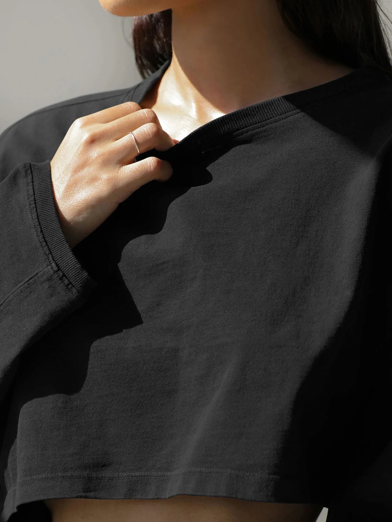 Autumn Winter Women's No Hat Hoodies Fashion O-neck Loose Long Sleeve Pullove Casual Workout Jogger Female Sexy Crop Sweatshirt