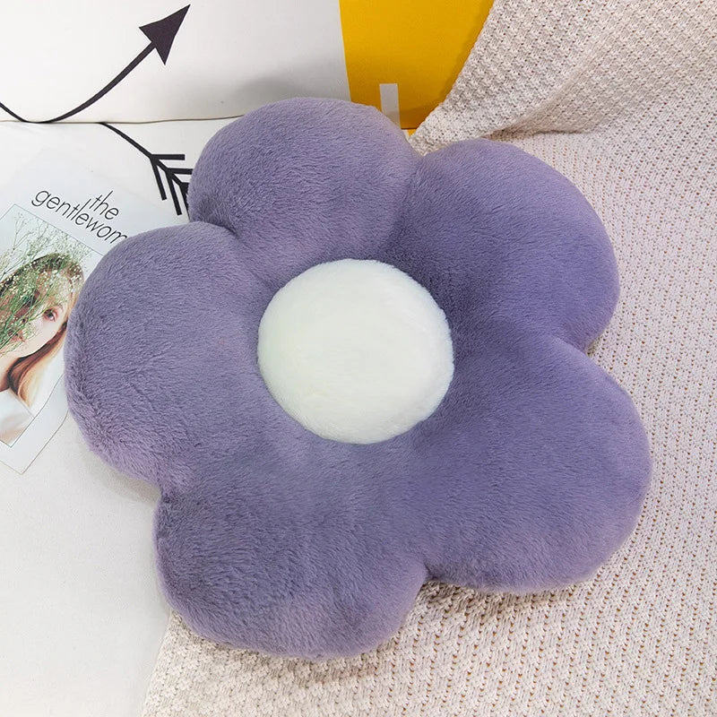 Cushion Flower Circular Shape Cloth With Soft Nap Office Classroom Chair Cushion Couch Pillow Bedroom Floor Winter Thick