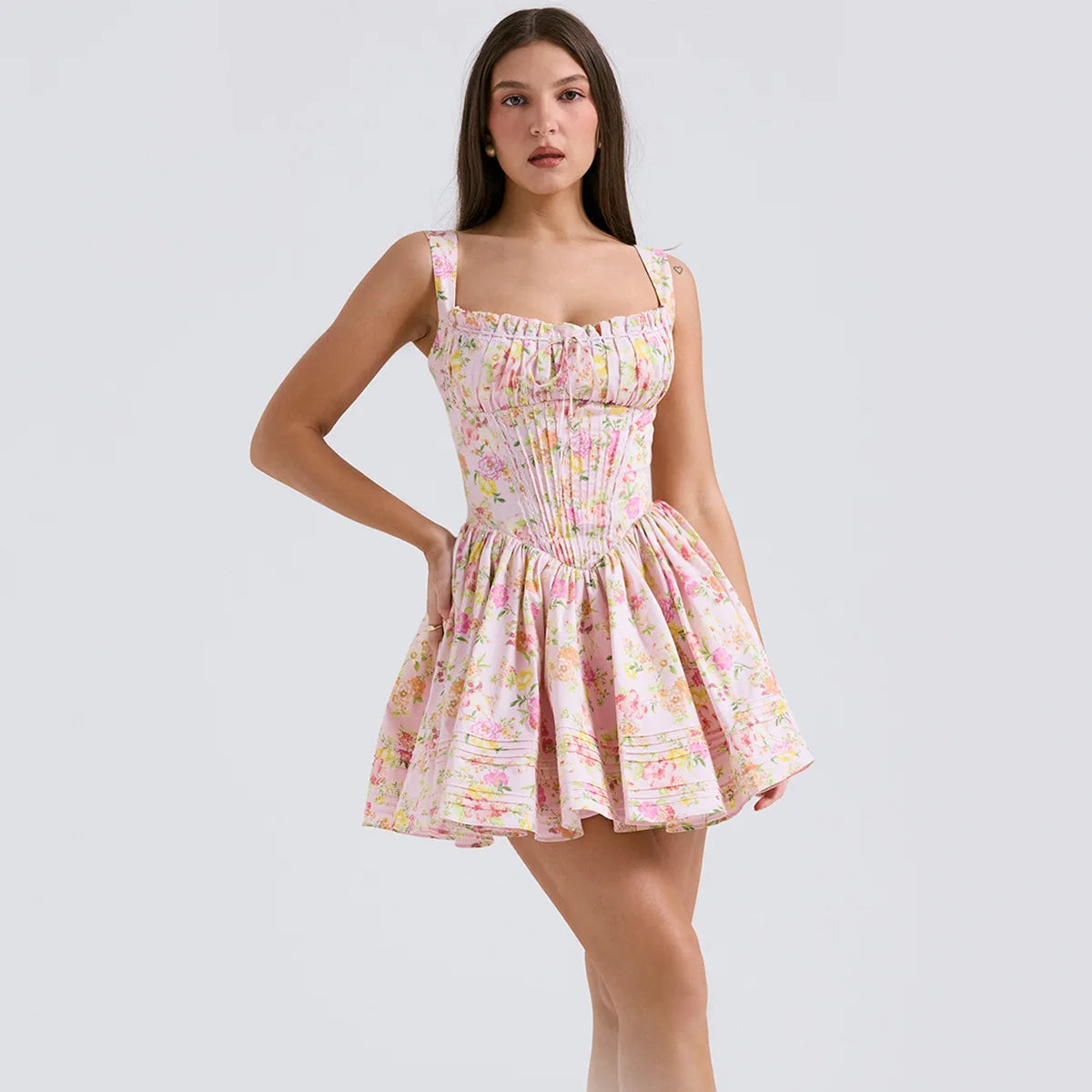 Mingmingxi Summer Elegant and Beautiful Women's Dresses 2024 New Arrivals A Line Birthday Party Dresses Casual Graduation Dress