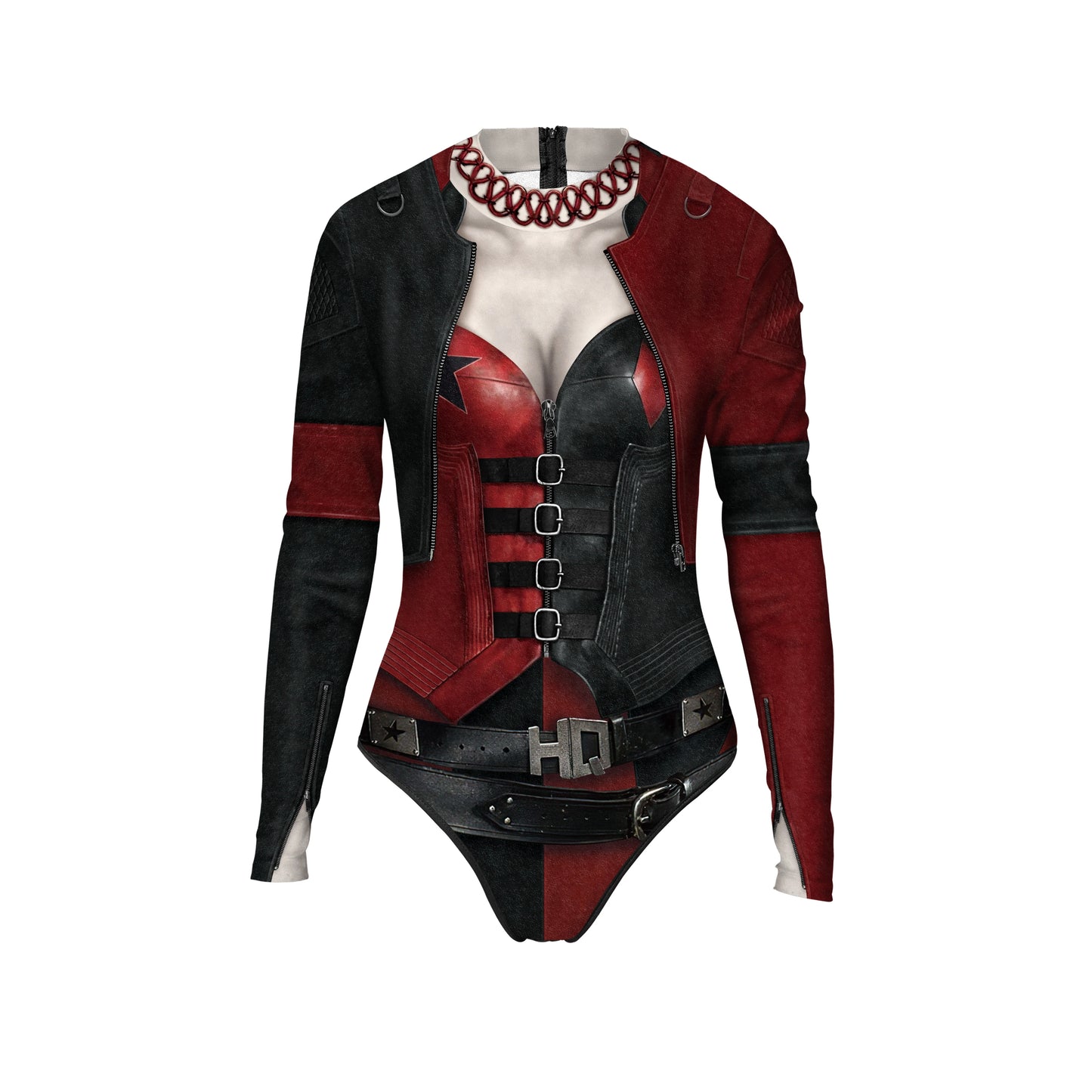 Zawaland Cosplay Costume Clown Women Printing Halloween Dress Up Matching Set Jumpsuits Carnival Party Dress Leggings Bodysuit