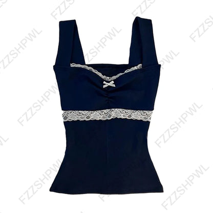 Y2K Retro Harajuku Women's Camisole Top Sexy Slim Chic Casual Crop Top Grunge Punk Hip Hop Gothic Aesthetic Emo Girls Streetwear