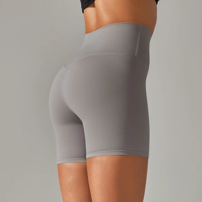 Summer Women Yoga Shorts Naked Feel Sports Shorts  Fitness Tights High Waist Gmy Running Push Up Clothes Workout Cycling Shorts